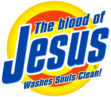 Funny The Blood Of Jesus Washes Souls Clean Detergent Women's Dry Zone Grid Polo