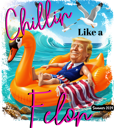 Funny Trump Chillin Like A Felon Coaster