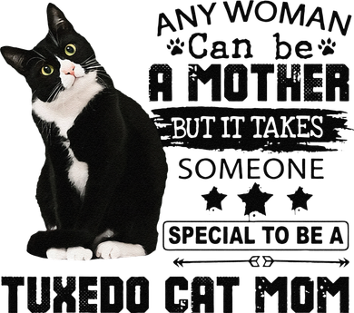 Funny Tuxedo Cat Mom Quote Tuxie Cat Gift Toddler Hoodie