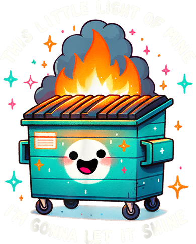 Funny This Little Light Of Mine Lil Dumpster Fire Toddler Hoodie