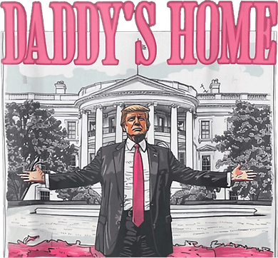 Funny Trump Pink Daddys Home  Trump 2024 Tank Top