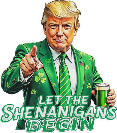 Funny Trump PatrickS Day Let The Shenanigans Begin Kids Sweatshirt
