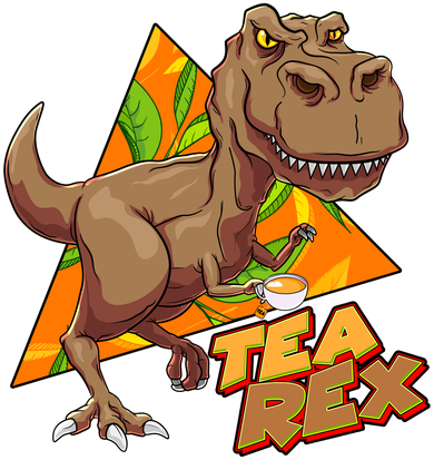 Funny Tea Rex Dinosaur Tea Lover Doggie Tank
