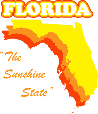 Florida The Sunshine State Bucket Hat