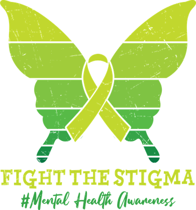Fight The Stigma Mental Health Awareness Kids T-Shirt