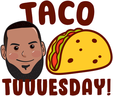 Funny Taco Tuesday Golf Towel