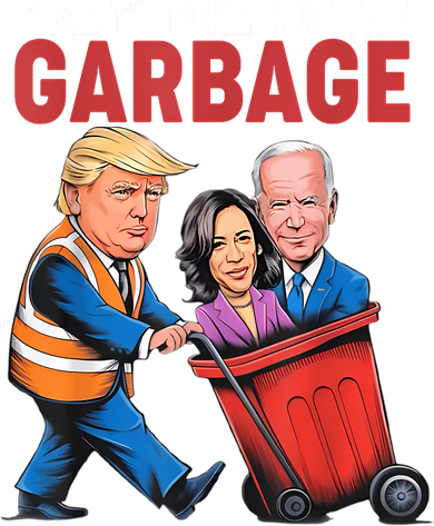 Funny Trump Time To Take Out The Garbage Ceramic Ornament