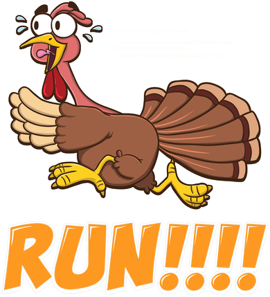 Funny Turkey Thanksgiving Family Funny Gift Trot Run! Toddler Hoodie