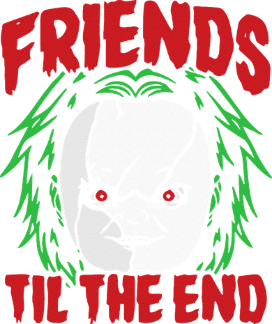 Friends Till The End Lazy Halloween Costume Horror Movie Doggie Tank