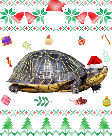 Funny Ugly Sweater Christmas Animals Santa Turtle Lover Gift Button