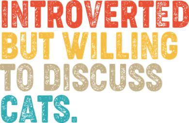 Funny Vintage Colors Introverted But Willing To Discuss Cats Baby Bodysuit