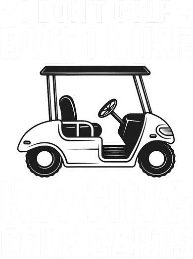 Funny Vintage Golfing I Like Racing Golf Cart Doddie Hoodie