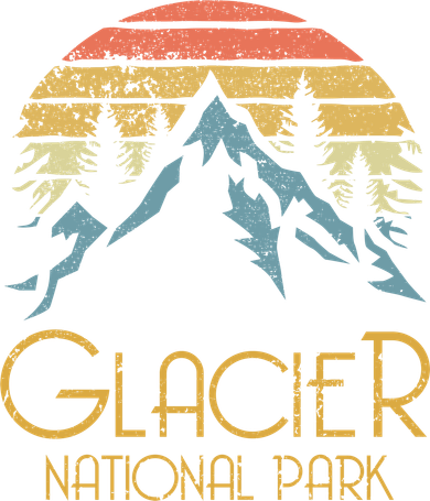 Funny Vintage Glacier National Park Montana Retro Sweagift Toddler Sweatshirt