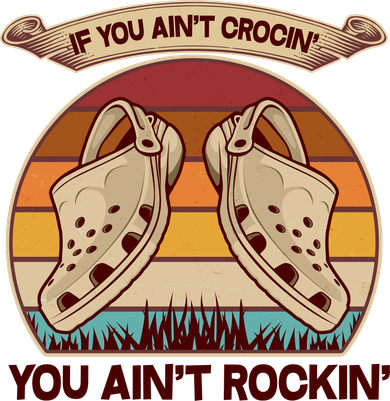 Funny Vintage If You Ain't Crocin' You Ain't Rockin Women's Hoodie