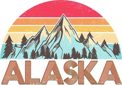 Funny Vintage Mountains Of Alaska Coffee Mug