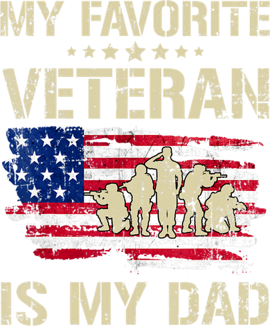 Father Veterans My Favorite Veteran Is My Dad Us Flag 11oz C Handle Ceramic Mug