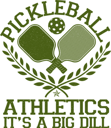 Funny Vintage Pickleball Athletics It's A Big Dill Baby Bodysuit