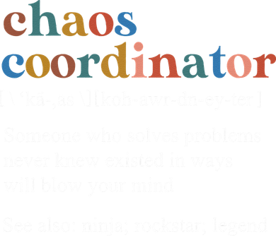 Funny Vintage Retro Chaos Coordinator Definition Boss Women Golf Towel