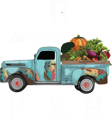 Farm Vegetables Truck Farm To Table Fresh Backpack