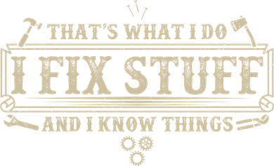 Funny Vintage Thats What I Do I Fix Stuff And I Know Things Pajama Set