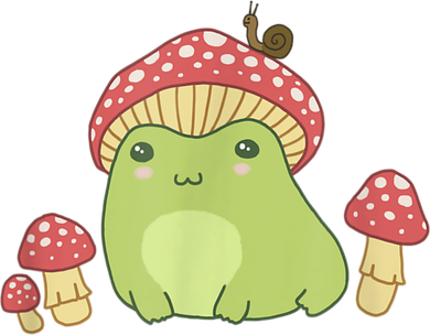 Frog With Mushroom Hat & Snail Cottagecore Aesthetic Transport Backpack