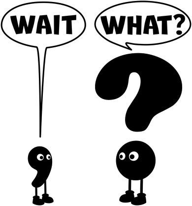 Funny Wait What Comma Question Mark Comic Apron
