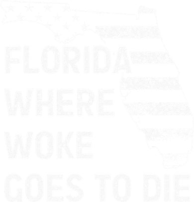 Florida Where Woke Goes To Die Funny Retro Button