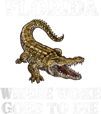 Florida Where Woke Goes To Die Alligator Doggie Tank
