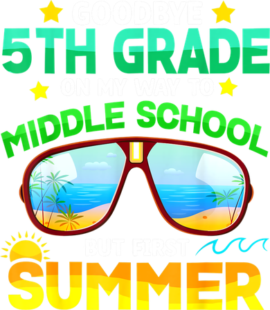 Goodbye 5th Grade Graduation To 6th Grade Hello Summer Kids Hoodie