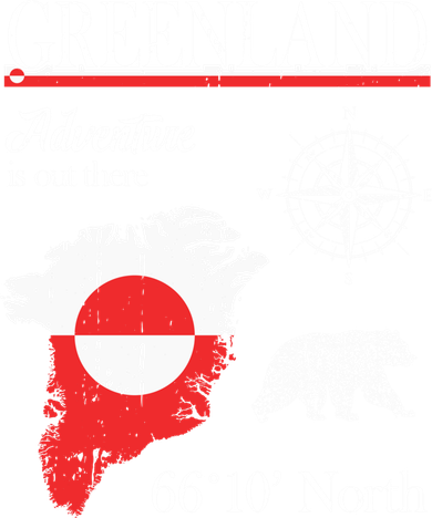 Greenland Adventure Is Out There Greenland Flag Toddler Long Sleeve