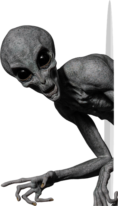 Grey Alien Peaking  Area 51 UFO Abduction Women's Tank Top