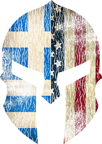 Greek American Pride Greece Spartan Helmet Coaster