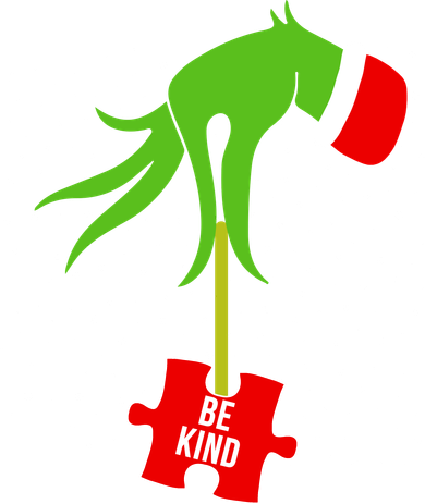 Autism Puzzle Piece Naughty Santa Kids T-Shirt