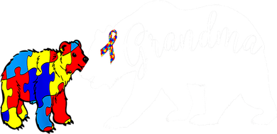 Grandma Bear Autism Awareness Kids Long Sleeve Shirt