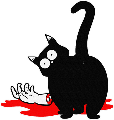 Guilty Black Cat Toddler Hoodie