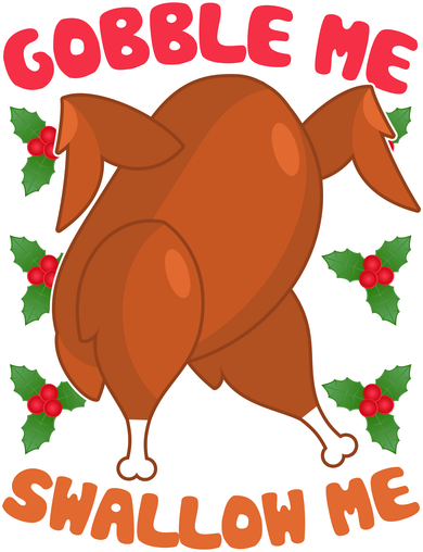 Gobble Me Swallow Me Dancing Turkey Coaster