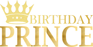 Gold Birthday Prince Limited Edition Golf Towel