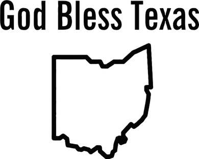 God Bless Texas Ohio Women's T-Shirt