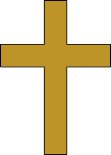 Golden Cross Golf Towel
