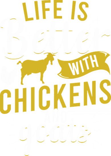 Goats Chickens Life Is Better Funny Farmer Humor Ranch Women's Hoodie