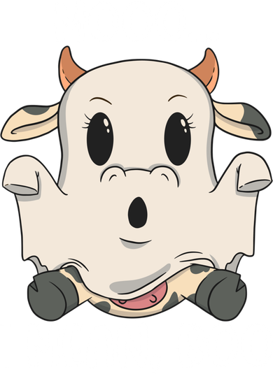Ghost Cow Moo I Mean Boo Costume Halloween Gift Mousepad