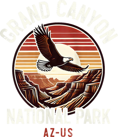 Grand Canyon National Park Vintage Arizona Eagle Travel 11oz C Handle Ceramic Mug