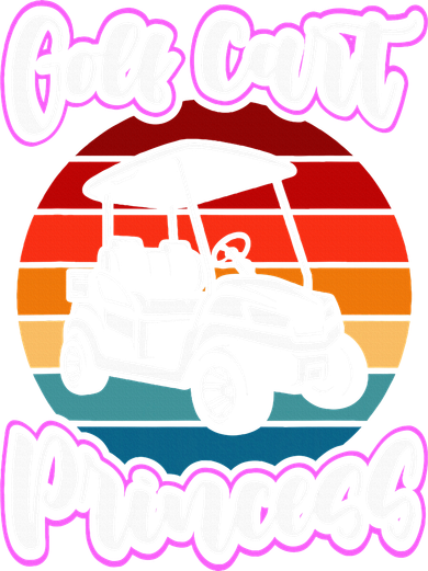 Golf Cart Princess Golfing Girl Golf Sport Lover Golfer Golf Towel