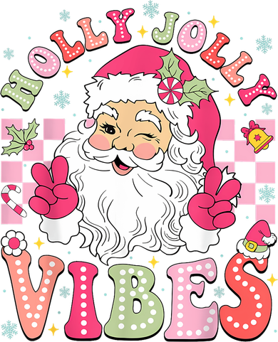 Groovy Cute Santa Claus Christmas Vibes Xmas Women Girl Beanie