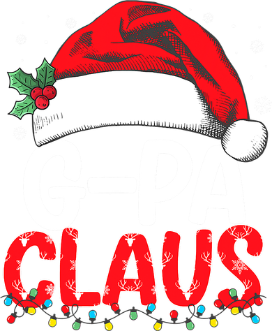 G-Pa Claus Santa Hat Christmas Light Xmas Family Women's Dry Zone Grid Polo
