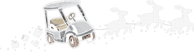 Golf Cart Santa Christmas Sleigh Funny Golf Club Doddie Hoodie