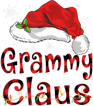 Grammy Claus Shirt Christmas Lights Pajama Family Matching Toddler T-Shirt