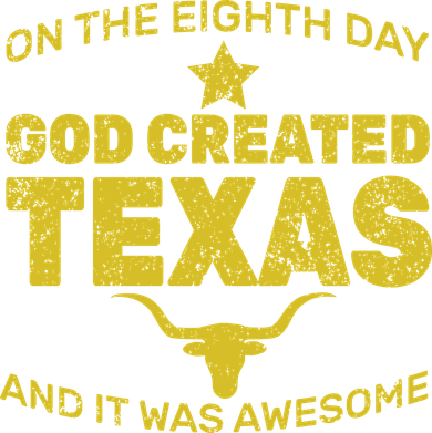 God Created Texas Kids Sweatshirt