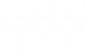 GRAMMAR The Differences Kids Hoodie