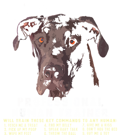 Great Dane Black Professional Human Trainer Kids T-Shirt